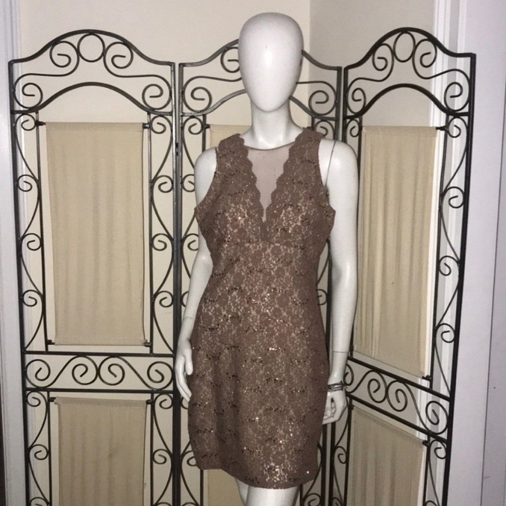 Petite sequin cocktail dress